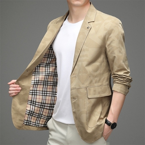 2024新款男装休闲西服外套男春季韩版潮流上衣男士轻奢薄款小西服图片