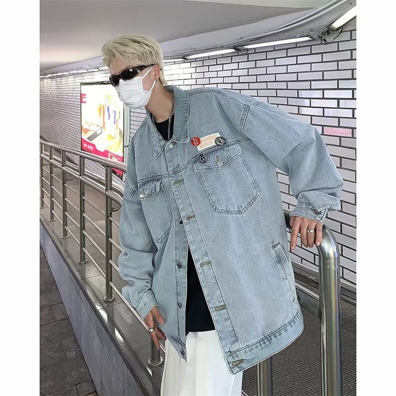 美式牛仔夹克外套潮牌男秋新款GW041P63,男装夹克,星座1116-2