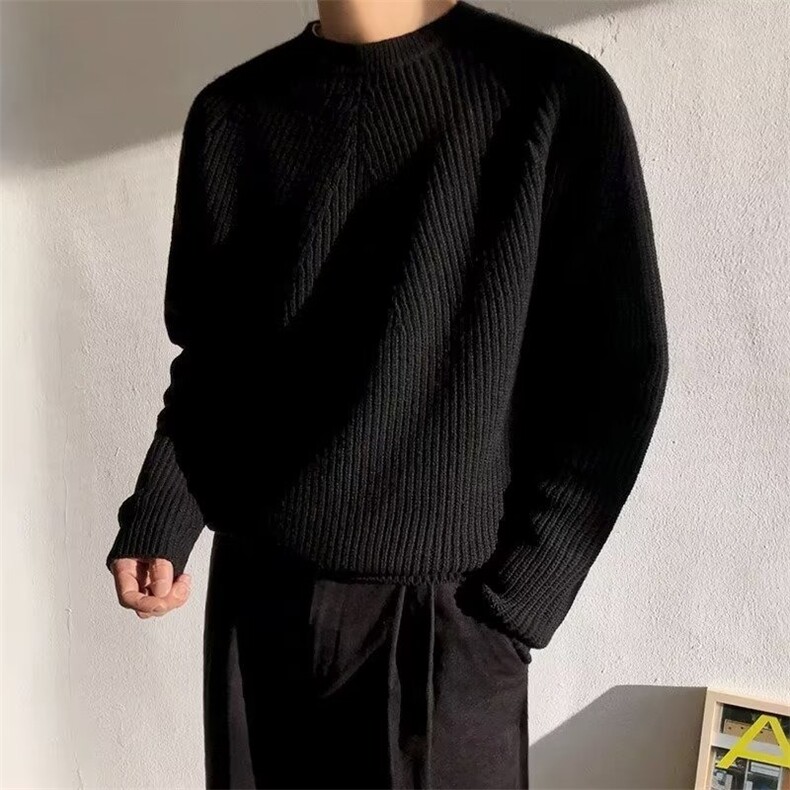 圆领毛衣针织衫韩版潮流宽松打底线衫秋冬季新款外套MYM178,男装T恤,星座516A