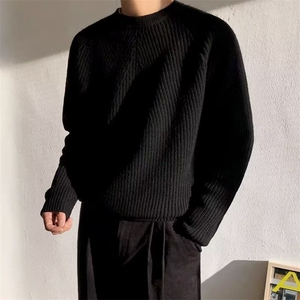 圆领毛衣针织衫韩版潮流宽松打底线衫秋冬季新款外套MYM178图片