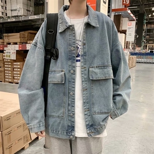 牛仔衣夹克外套男春秋新款潮牌ins宽松休闲韩版帅气衣服JK20-P55图片
