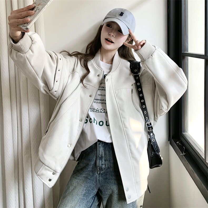现 货    大拉链麂皮外套2509P155控228图片