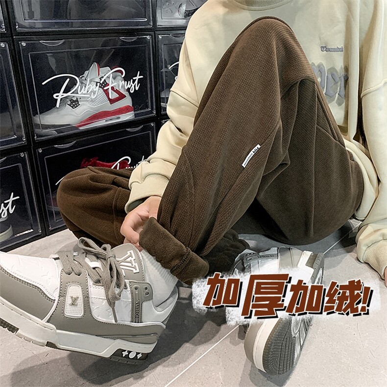 2025冬季新款欧棉绒加绒加厚保暖束脚棉裤A316-1-K1205P68控85,男装棉衣,星座906（原电商a316-1）