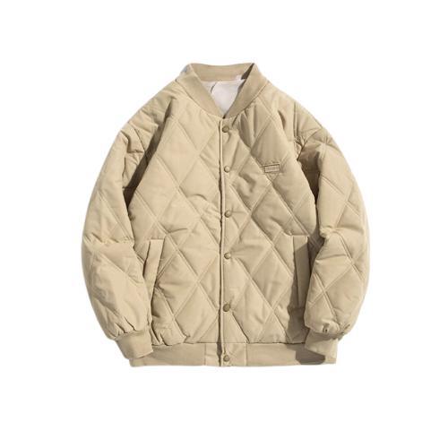 加绒加厚冬款男女立领棉衣棒球菱形格面包服保暖棉袄MY8010P55,男装棉衣,星座1013-1