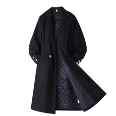 万件大货秋冬加棉加厚中长款毛呢大衣男过膝风衣外套F686加棉P138，男装风衣，星座812