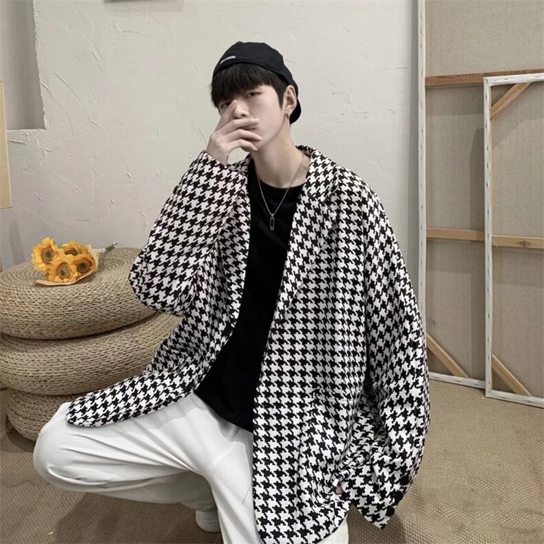 男士休闲西装外套千鸟格XG19P60,男装西服,星座1116-2