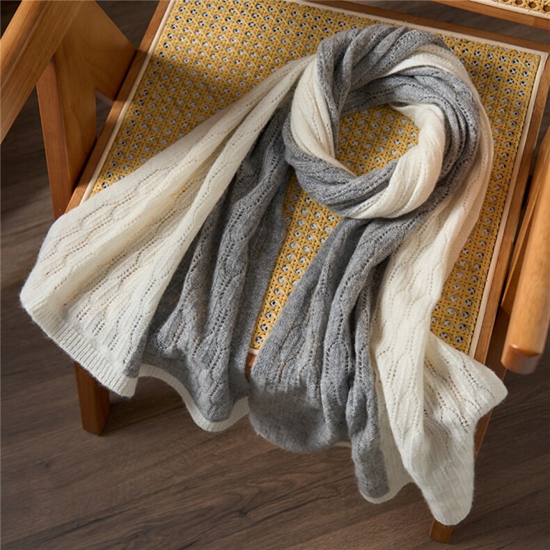 2025年秋季时尚百搭通勤简约围巾，围巾，百纳羊绒