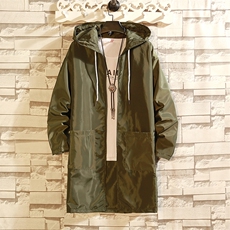 防晒衣男皮肤衣外套大码中长款宽松连帽防晒服班服团服Y19-P24，男装风衣，星座1804