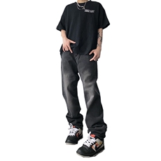 美式ins高街hiphop小众刺绣牛仔裤货号K710P6588，男装牛仔裤，电商A063