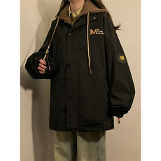 春秋季假两件连帽夹克大码新款夹克外套XZ102B-1-JK2682P85，男装夹克，星座102B-1