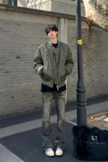 【有货】夹克外套多拉链立领加厚抽皱棉服MY6102特P92，男装夹克，星座908-1
