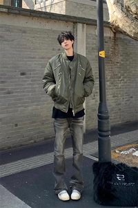 【有货】夹克外套多拉链立领加厚抽皱棉服 MY6102 特P92图片