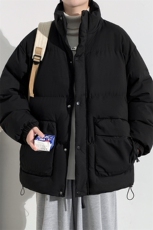 冬上新加棉加厚棉服学生简约立领棉衣外套男女8349-P115控价158，男装棉衣，电商A441-1