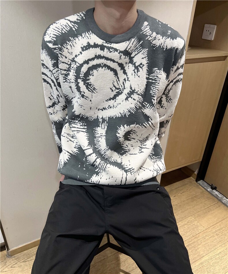 现货男士百搭套头圆领毛衣男情侣毛衫上衣,男装针织衫/毛衣,星座510-1