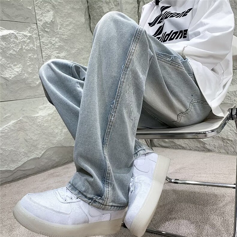 美式牛仔裤男款秋季长裤潮Y9014P48,男装牛仔裤,星座1116-2