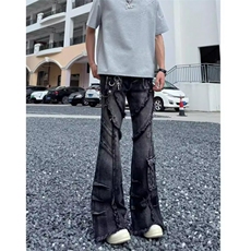 【高品质档口现货】秋季朋克风男女潮牛仔裤特P75-610A-33121，男装牛仔裤，星座610A