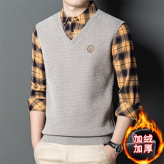 C13306加绒加厚假两件数据好主推精品男士打底保暖舒适P75，男装衬衫，钱塘207-2