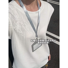 XZ809A/FFF02/特P24/控48美式V领坎肩万针绣花背心T恤，男装背心/马甲，星座809A(原222-1)