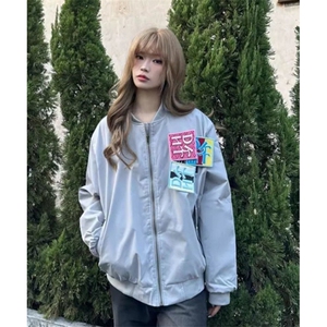 JK8078LL-P65魔术贴飞行员夹克春秋季棒球服外套图片