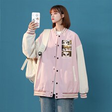 中性风 春秋季情侣棒球服男女休闲夹克女时尚外套男BQF287-P50图片