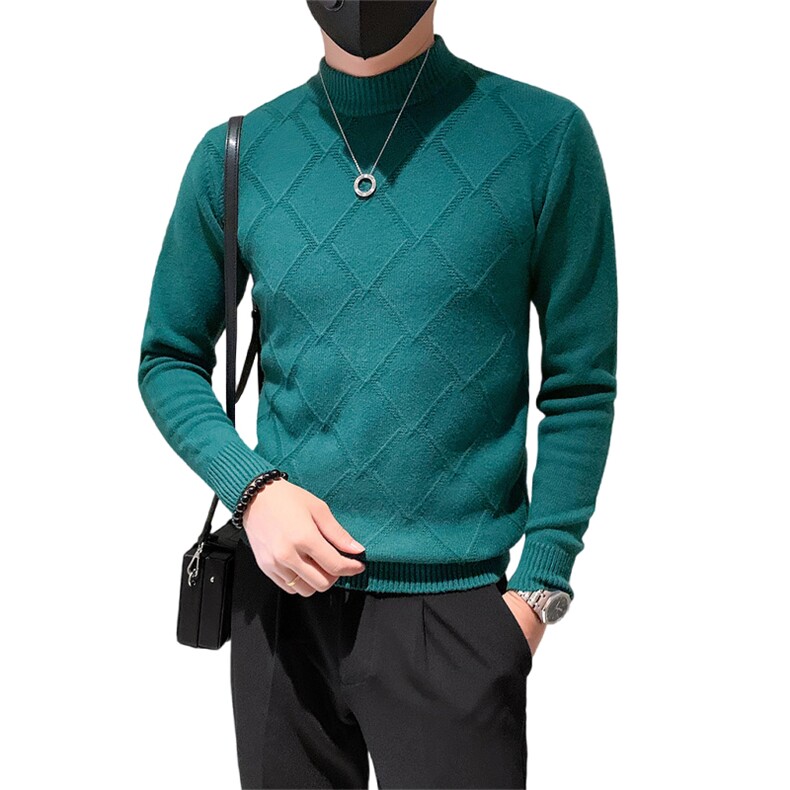 社会小伙秋冬季男士圆领套头毛衣纯色修身针织衫C208-8891-特P48,男装针织衫/毛衣,电商C208