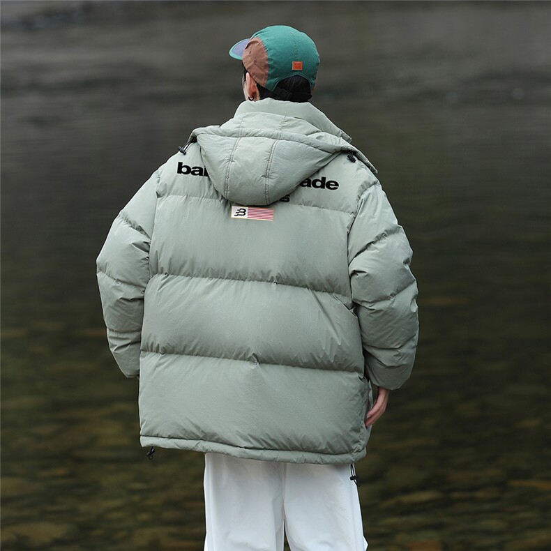 港风新款冬季时尚百搭连帽情侣加厚羽绒服外套YR63603P225控298,男装羽绒服,电商A268A