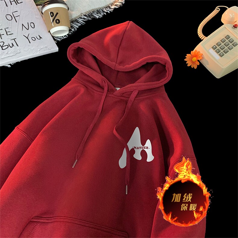 500克重磅冬季美式加绒加厚卫衣外套DL1599常规特P35加绒特40,男装卫衣,电商A486