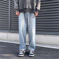 牛仔裤男秋季潮大码休闲裤子高街K566P38，男装牛仔裤，星座1116-2
