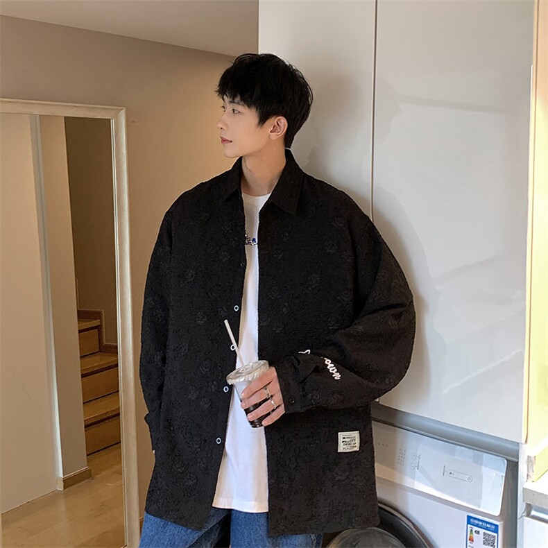 1风花型M-5XL大码95聚酯纤维5氨纶长袖衬衣男CCS8734P45控59,男装衬衫,星座226-2