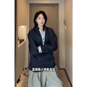 特P50 无差价新款设计潮流春秋时尚长袖衬衫-HS2380 港风自拍1图片