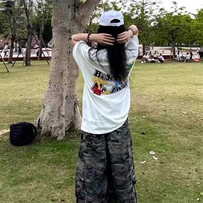 万针全刺绣工艺抖音得物高品质260克重磅纯棉双纱美式高街短袖T恤,男装T恤,电商A486