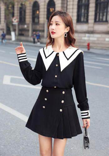 【现货】2021春装新款海军领衬衣，其它，伊洛姿