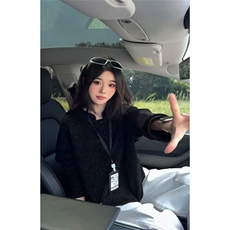 雪尼尔长袖T恤男女设计感立领POLO衫情侣内搭打底衫卫衣WYX07，男装Polo衫，星座516A