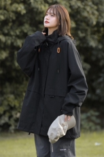 ！815A-MJ78502-75刘亦菲同款外套夹克潮牌冲锋衣服女模，男装夹克，星座815A