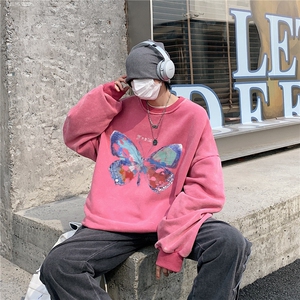 22新款秋复古美式水洗做旧宽松男女中性卫衣301B-JB7897-P58图片