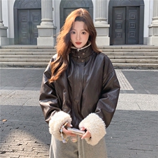冬装新款羽绒皮衣款90绒2C092-99813-P275-K398，女装羽绒服，2C092
