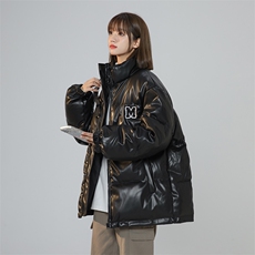 美式复古PU皮2025冬新款棉服女宽松立领加厚面包服棉衣C442-P100，男装棉衣，星座911-2(原星座613-2）