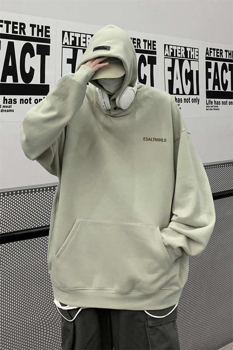 供抖音丶重磅高品棉350克排扣连帽esa卫衣LW6108-特p58控78,男装卫衣,星座508（原C305）