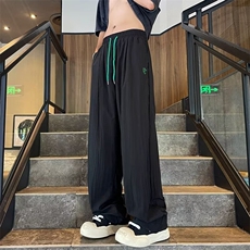 冰丝速干冲锋裤男生薄款宽松抽绳运动休闲工装长裤夏季K151，男装工装外套，星座1116A-1（原606A）