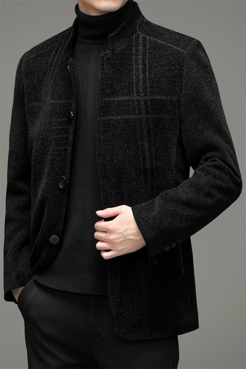 中年男2023冬季新款休闲时尚外套爸爸装派克服上衣YYX8819-P280,男装中老年男装,电商B212（原钱塘6029）