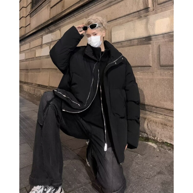 棉服男冬季美式复古连帽棉衣外套加绒加厚连帽棉袄潮丝棉M223/P98,男装棉衣,星座506