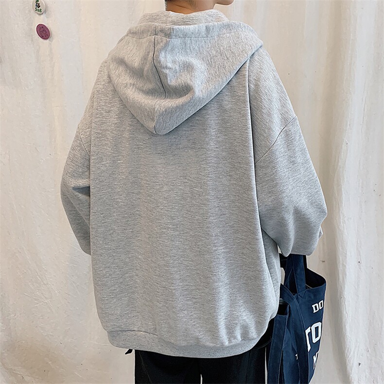 KS21165-P38加绒P43连帽开衫卫衣男运动外套大码班服,男装卫衣,电商A040