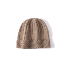 时尚保暖35%坑条挽边护耳帽秋冬必备经典款，帽子，蒙娇羊绒