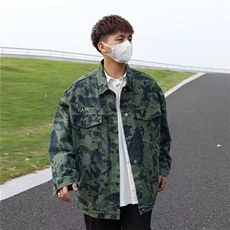 1506-1/JY80601/P44扎染做旧复古in韩版春秋休闲百搭工装牛仔夹克，男装夹克，星座1506-1