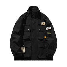 春男夹克工装大口袋魔术贴标夹克衫冲锋衣外套JK75P85，男装夹克，星座1013-1