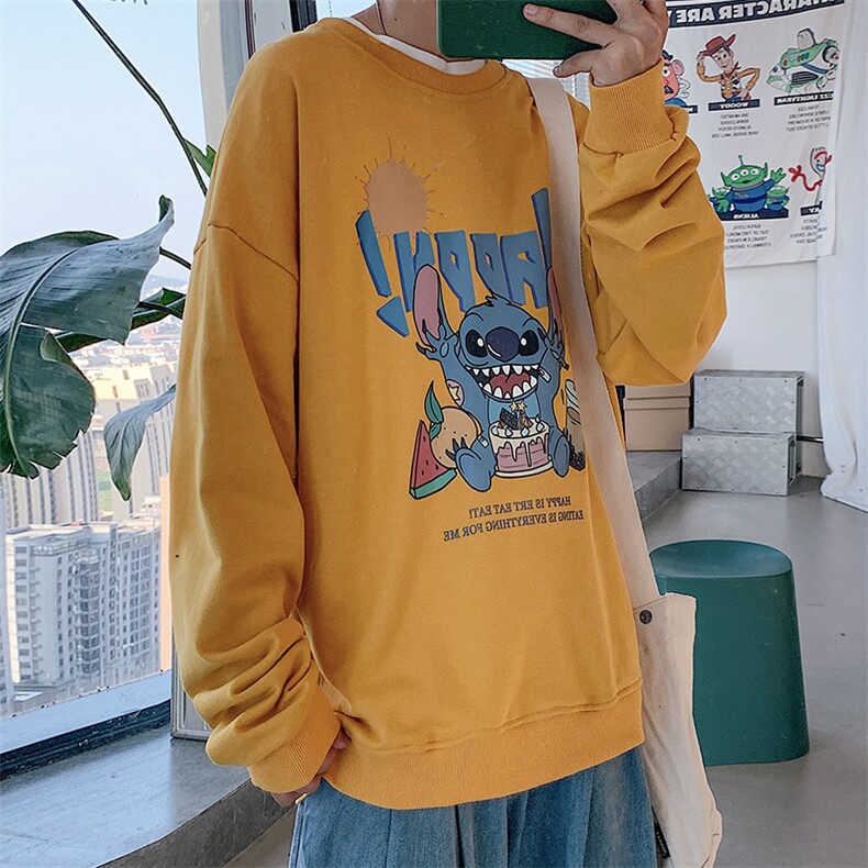 S6077-P35加绒-P40春季圆领卫衣男大码韩版宽松长袖外套男,男装卫衣,电商A040