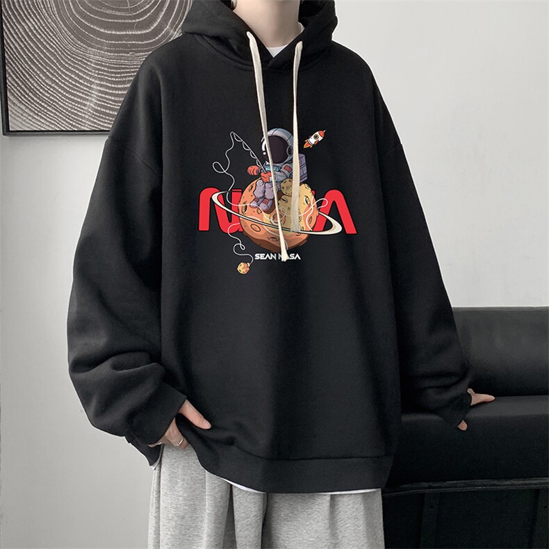 纯棉连帽卫衣男大码运动帽衫宽松薄WY2287-P35,男装卫衣,电商A040