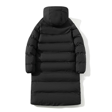 新款长棉服冬季拼色长款加厚连帽情侣装加长宽松棉袄MY8854-P130，男装棉衣，电商A128