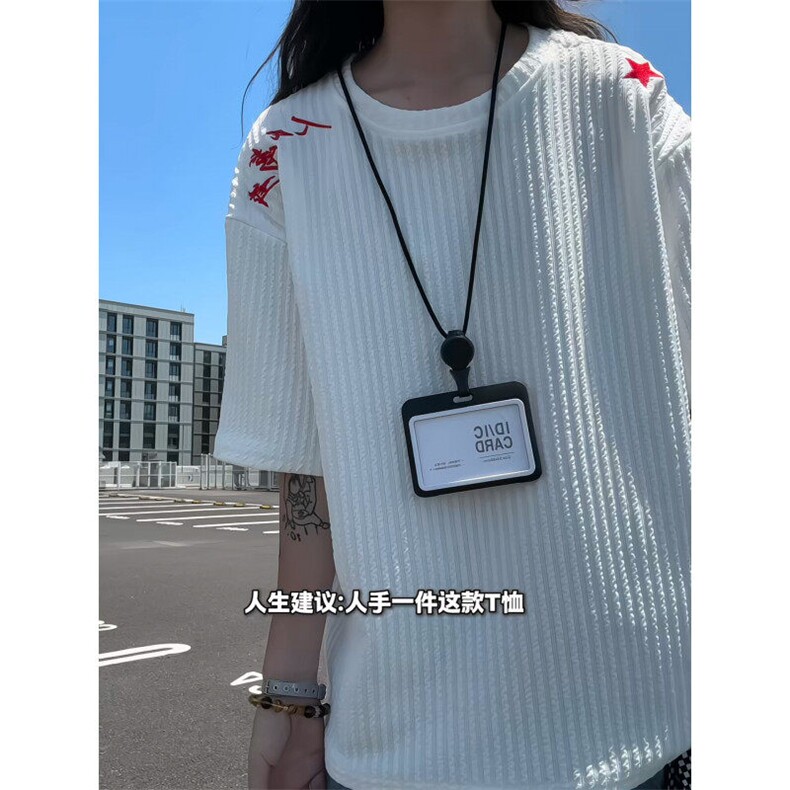 XZ809A/JJJ01/P35/控48肌理感万针刺绣圆领T恤,男装T恤,星座809A(原222-1)