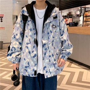 男秋季外套潮牌街头假俩件J905P55图片